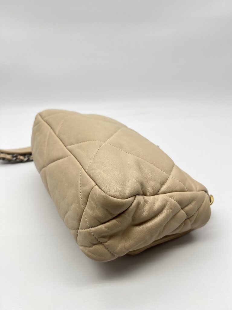 Chanel  C19 Small Lambskin Beige GHW