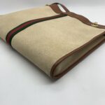 Gucci Rajah Tote Bah Canvas Beige Brown GHW