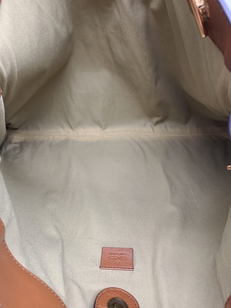 Gucci Rajah Tote Bah Canvas Beige Brown GHW