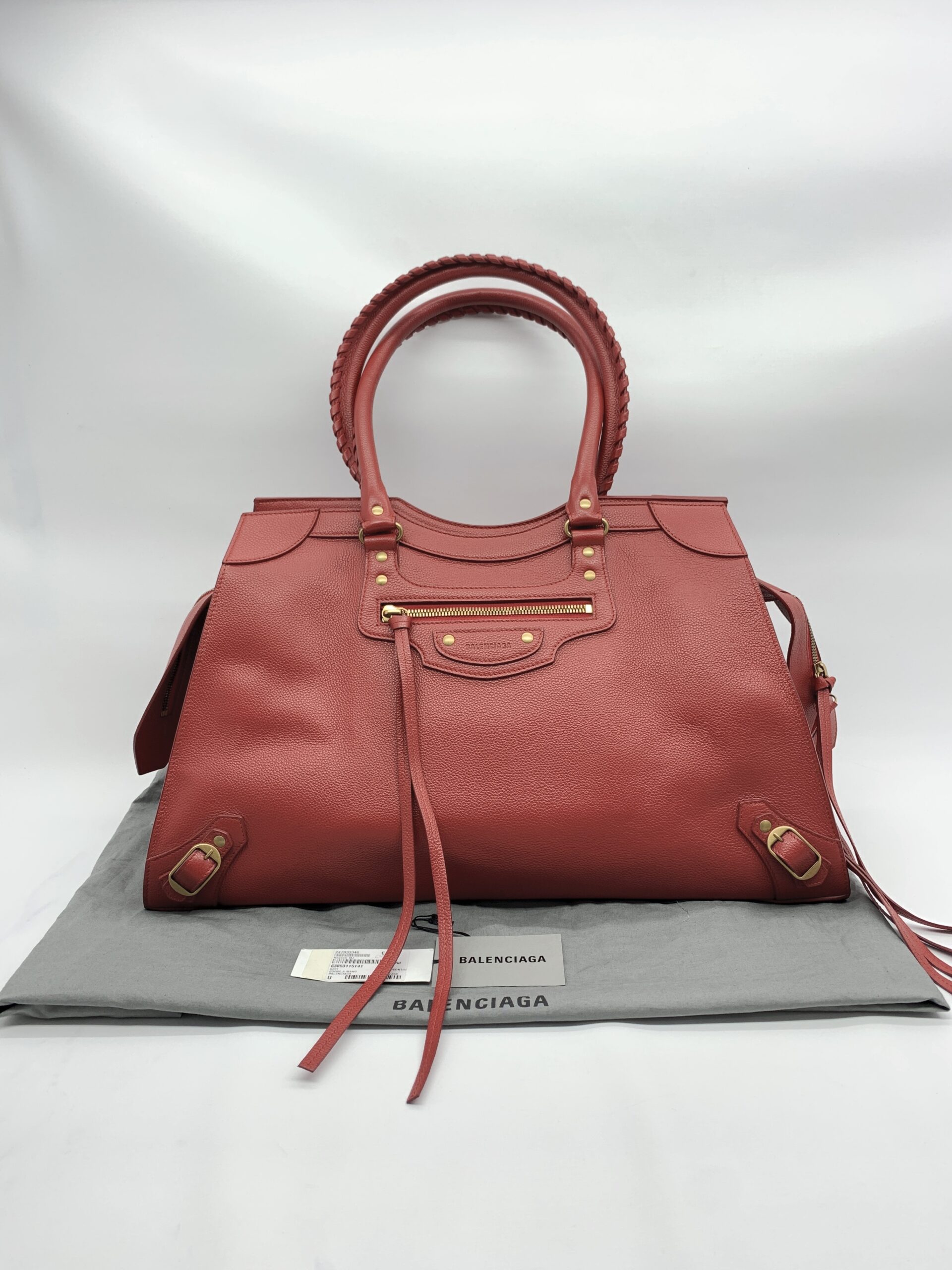 Balenciaga Neo Classic Large Grained Red GHW