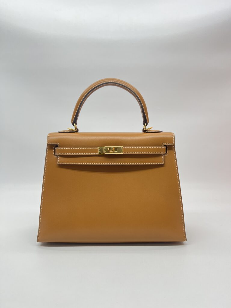 Hermes Kelly 25 Natural Sable Butler Sellier GHW