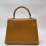 Hermes Kelly 25 Natural Sable Butler Sellier GHW