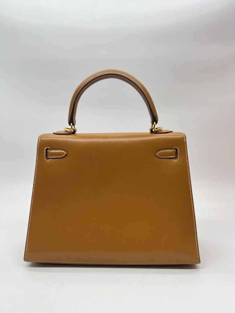 Hermes Kelly 25 Natural Sable Butler Sellier GHW