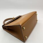 Hermes Kelly 25 Natural Sable Butler Sellier GHW