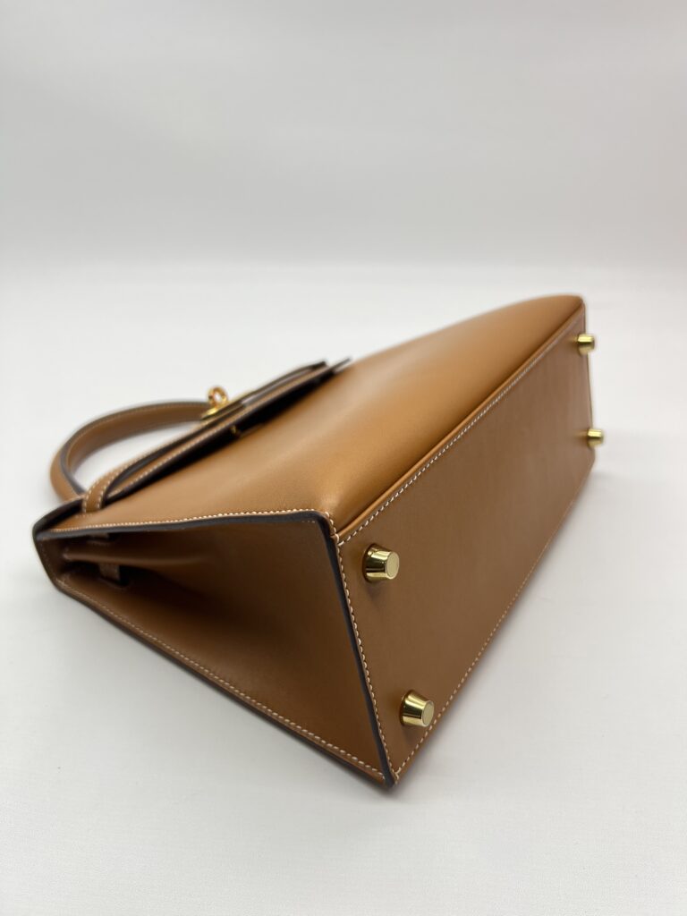 Hermes Kelly 25 Natural Sable Butler Sellier GHW