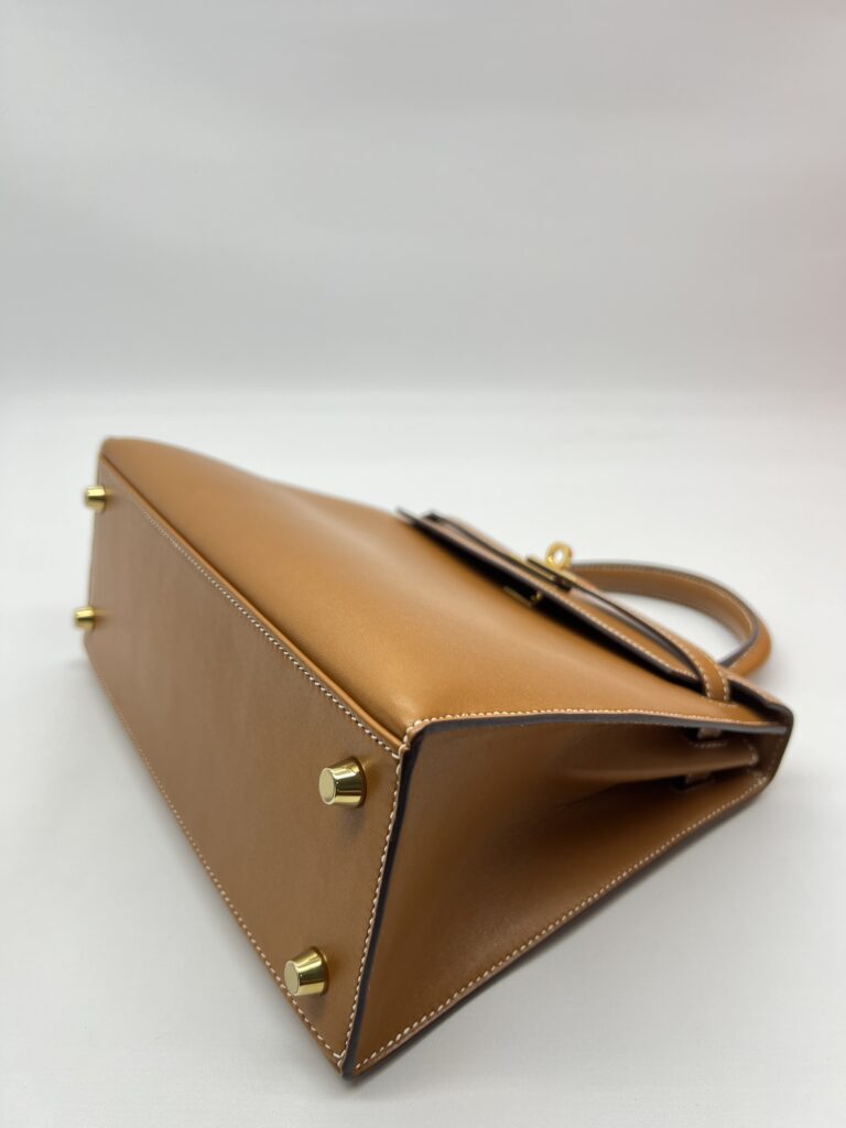 Hermes Kelly 25 Natural Sable Butler Sellier GHW