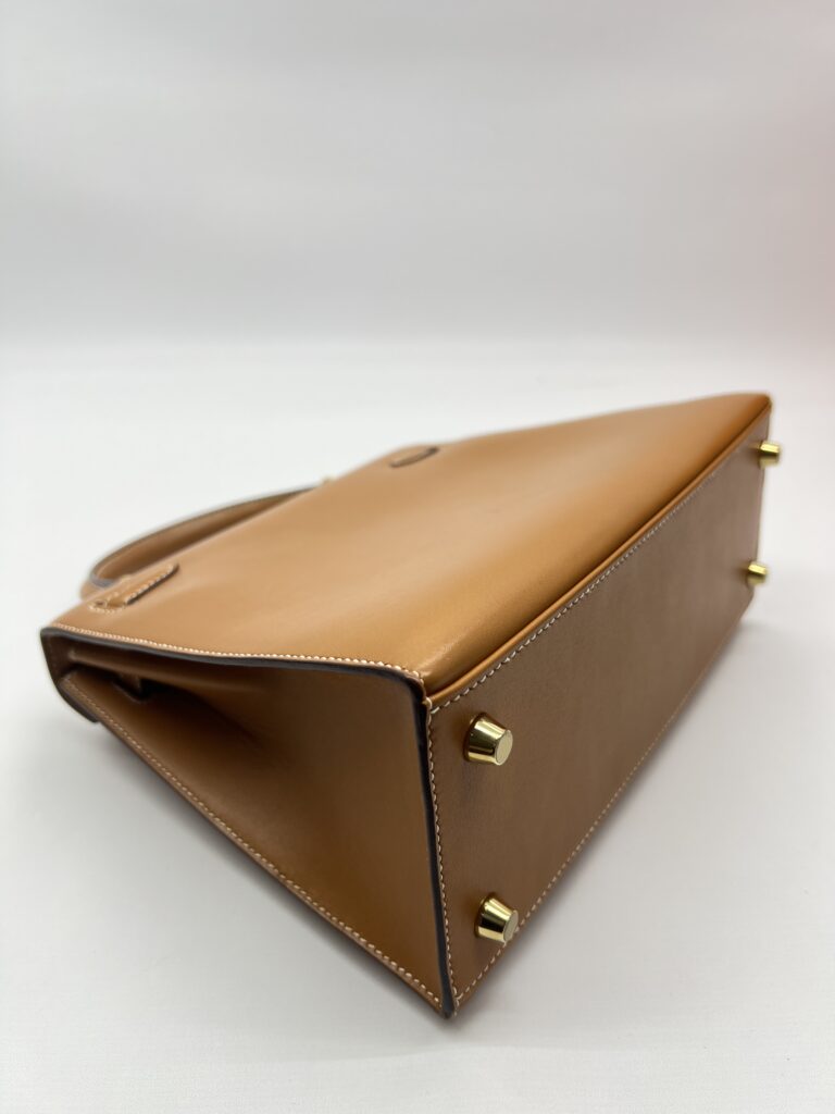 Hermes Kelly 25 Natural Sable Butler Sellier GHW