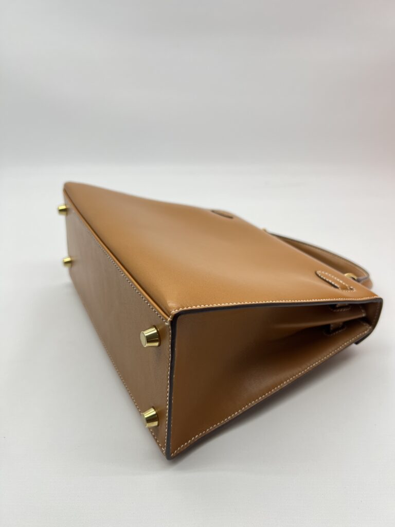 Hermes Kelly 25 Natural Sable Butler Sellier GHW