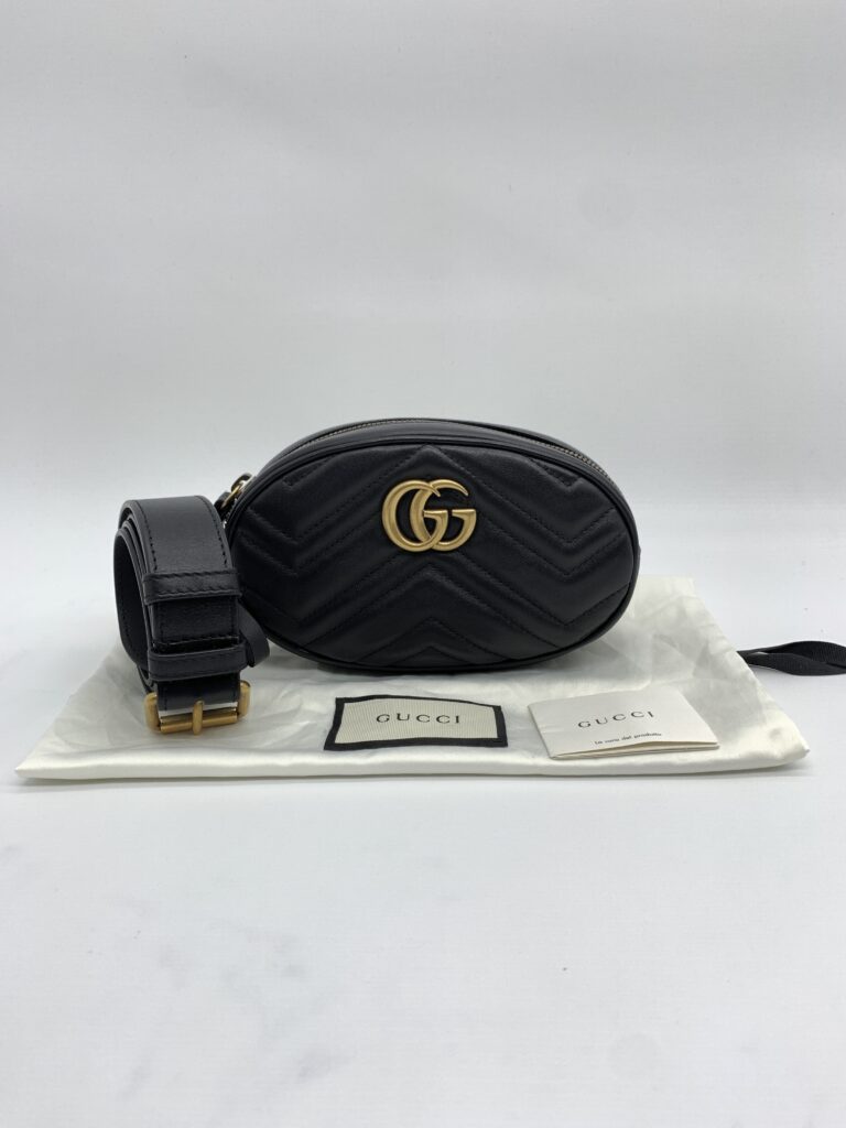 Gucci Marmont Belt Bag Black GHW