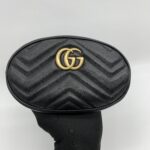 Gucci Marmont Belt Bag Black GHW
