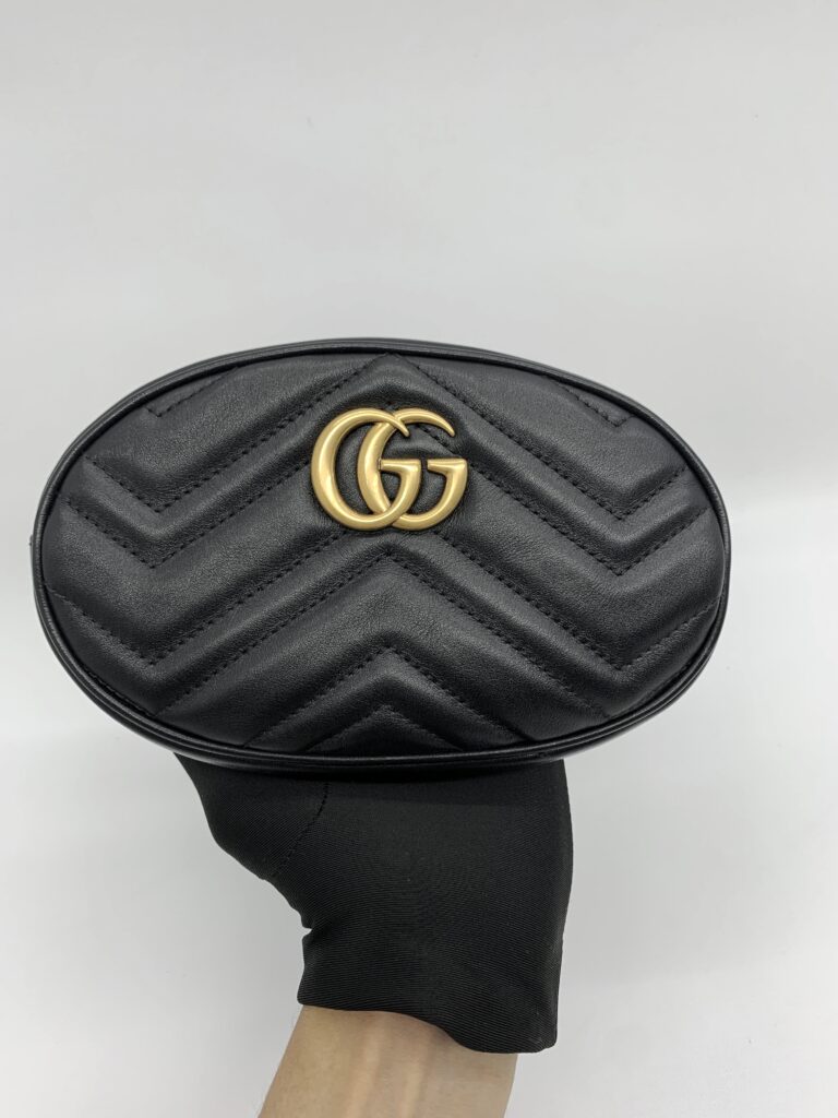 Gucci Marmont Belt Bag Black GHW