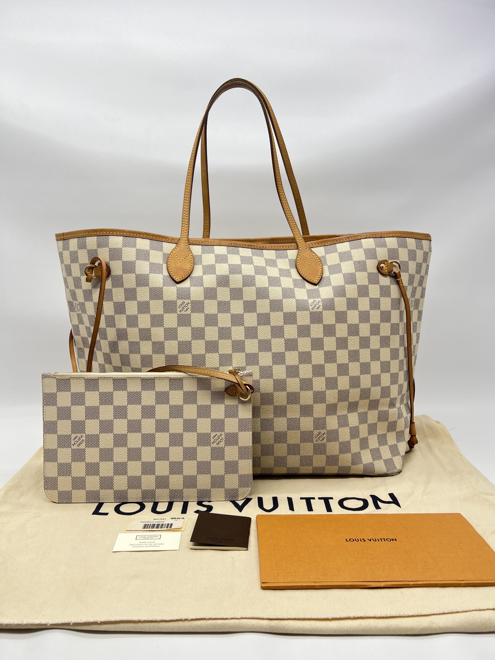 Louis Vuitton Neverfull GM Damier Azur GHW