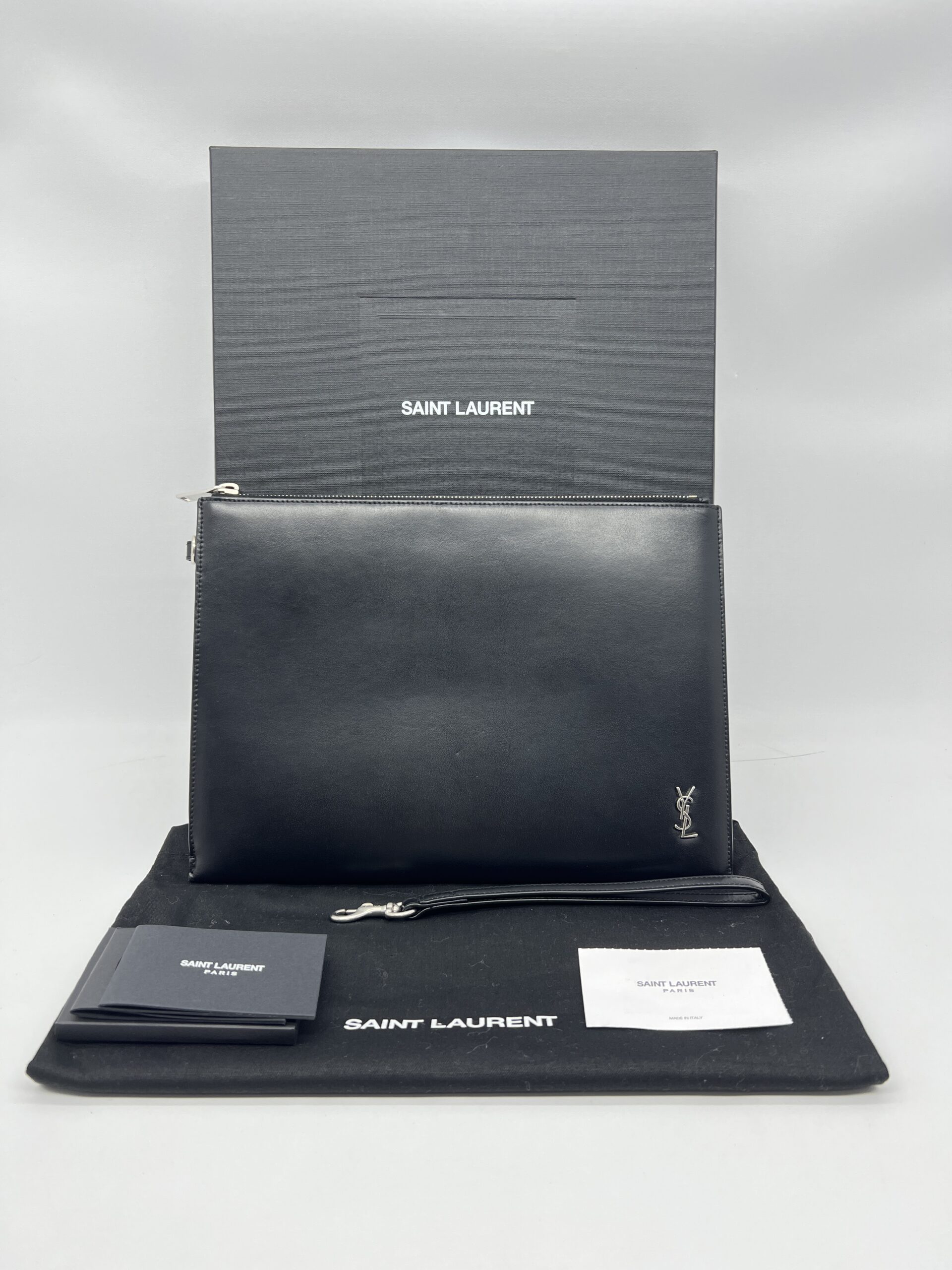 Saint Laurent I Pad Holder Black SHW