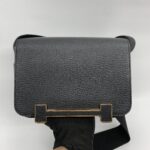 Hermes Geta Chevre Noir GHW