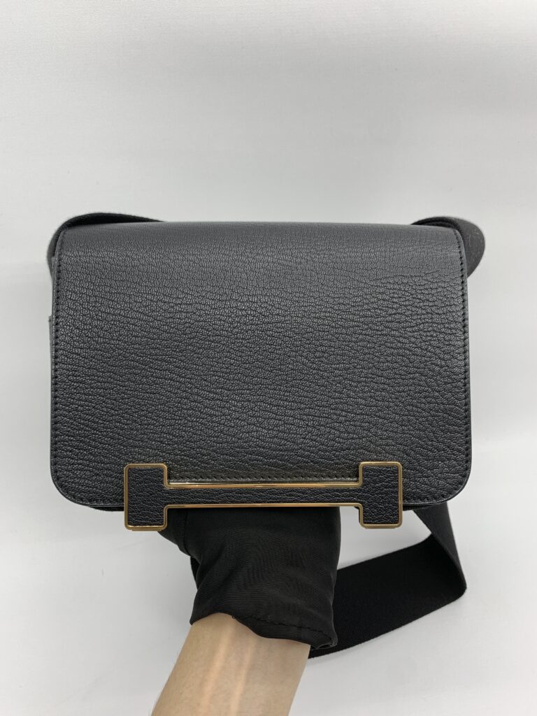 Hermes Geta Chevre Noir GHW