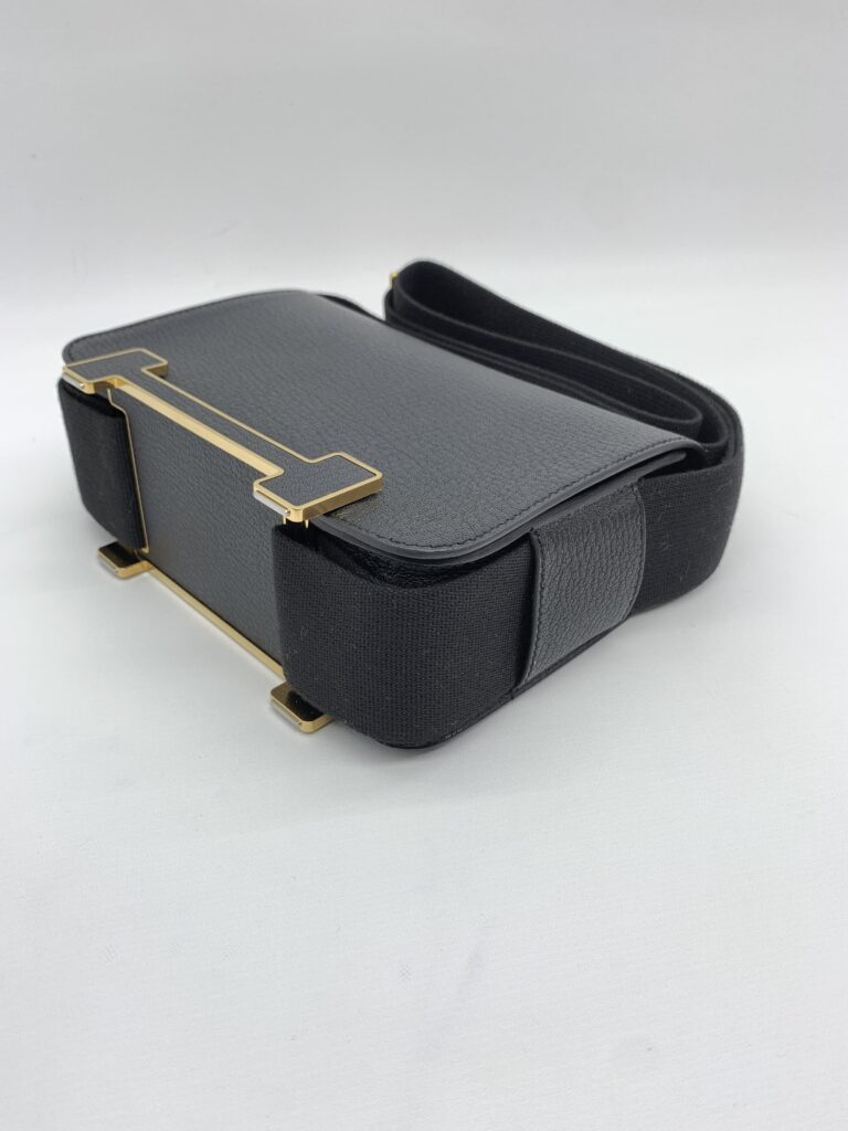 Hermes Geta Chevre Noir GHW