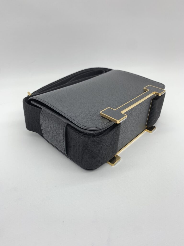 Hermes Geta Chevre Noir GHW