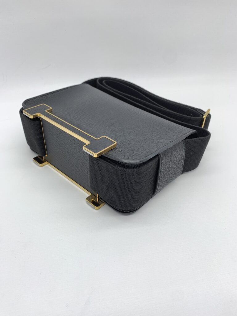 Hermes Geta Chevre Noir GHW