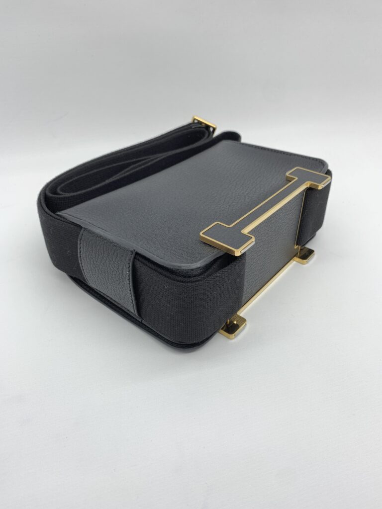 Hermes Geta Chevre Noir GHW