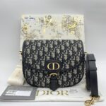 Dior Bobby Medium Canvas Oblique Blue GHW
