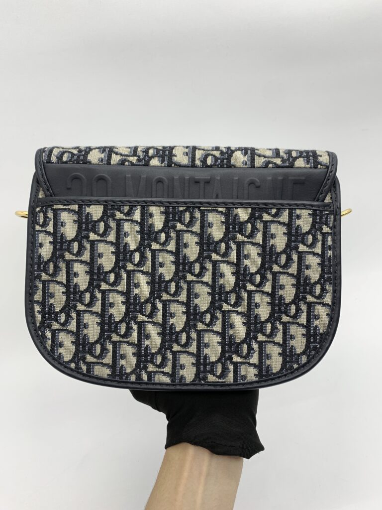 Dior Bobby Medium Canvas Oblique Blue GHW