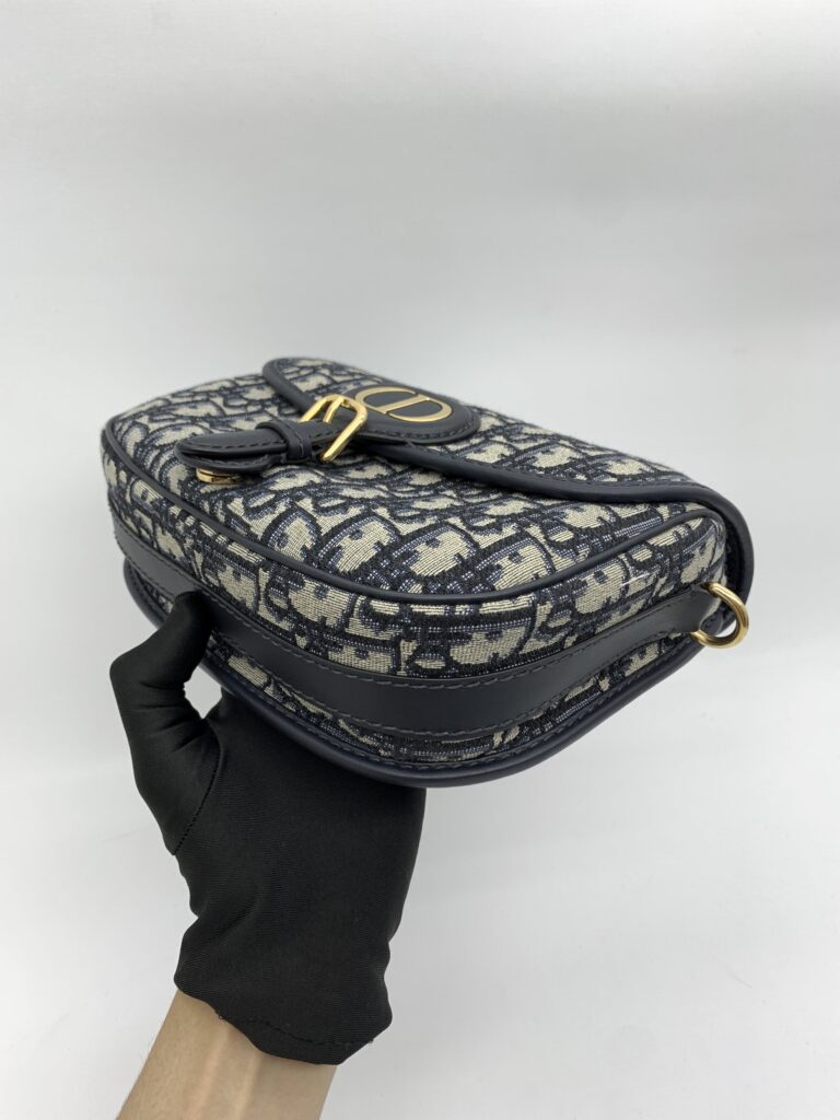 Dior Bobby Medium Canvas Oblique Blue GHW