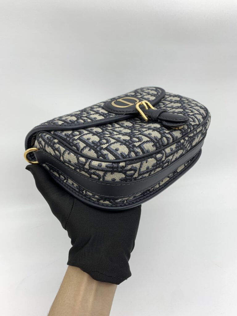 Dior Bobby Medium Canvas Oblique Blue GHW