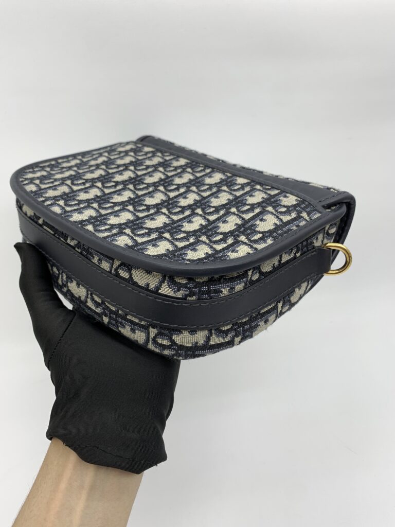 Dior Bobby Medium Canvas Oblique Blue GHW