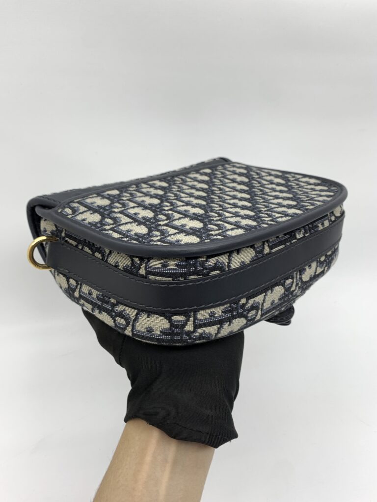 Dior Bobby Medium Canvas Oblique Blue GHW