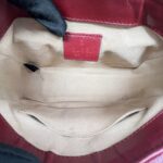 Gucci Mini Marmont Top Handle Black List Red GHW