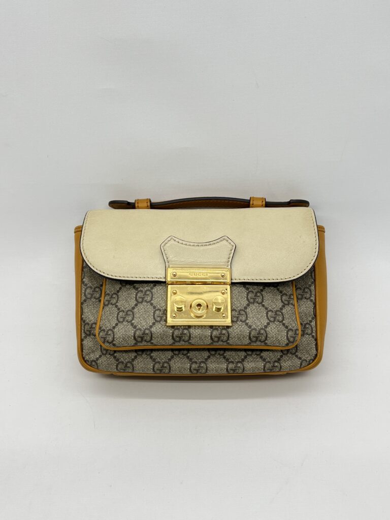 Gucci Padlock Slingbag GG Supreme Ivory Saffran GHW