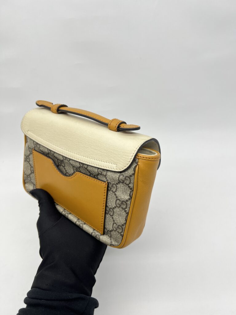 Gucci Padlock Slingbag GG Supreme Ivory Saffran GHW