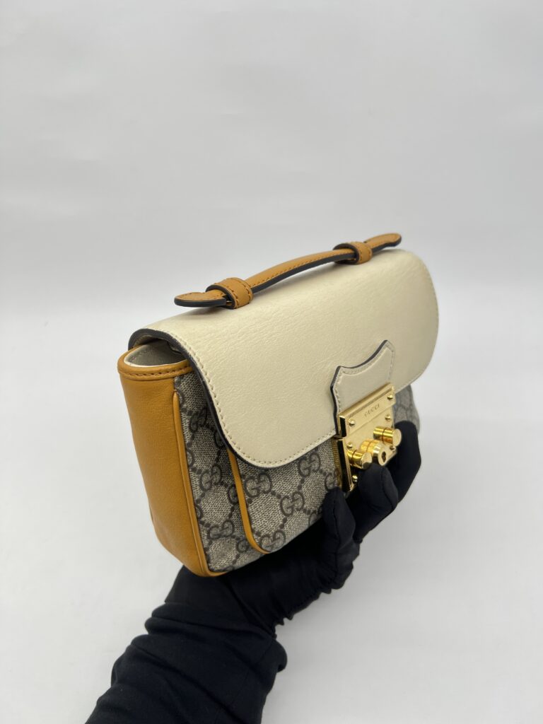 Gucci Padlock Slingbag GG Supreme Ivory Saffran GHW