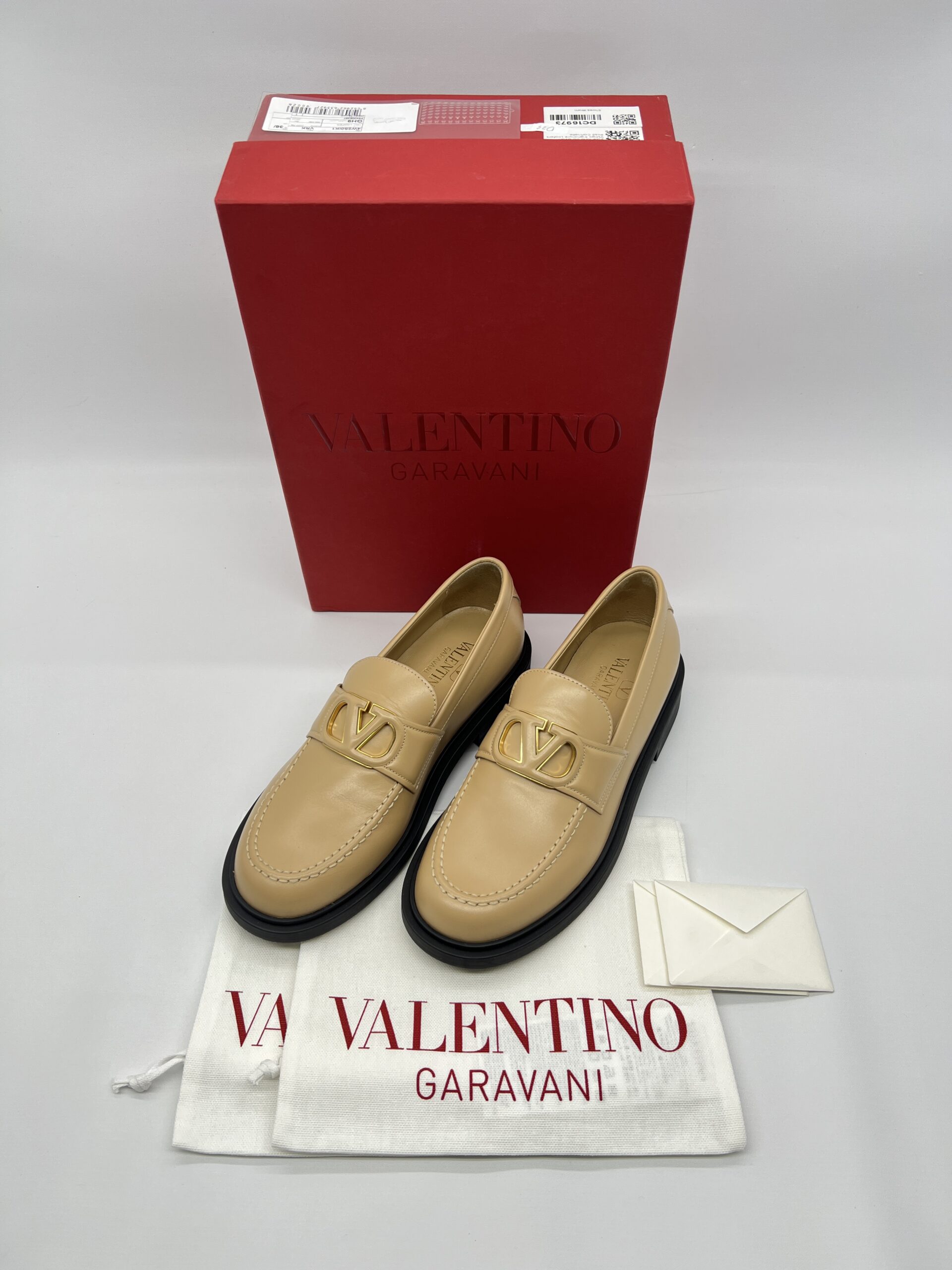 Valentino Garavani Vlogo Beige Black