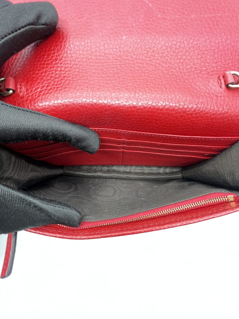Gucci soho Wallet On Chain Red GHW