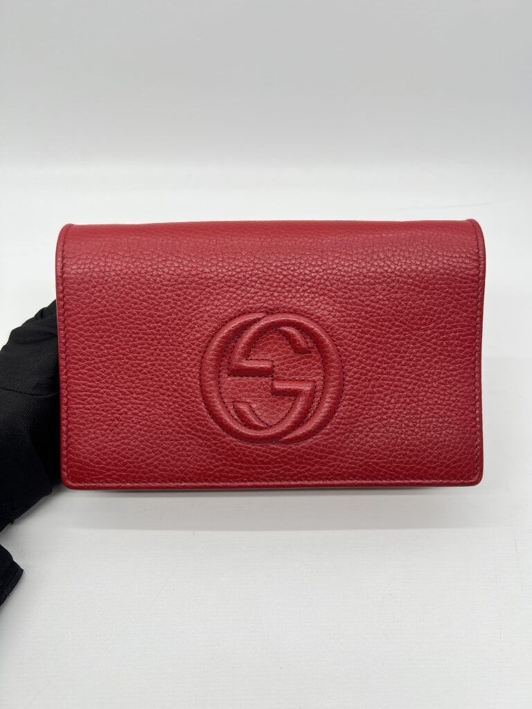 Gucci soho Wallet On Chain Red GHW