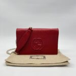 Gucci soho Wallet On Chain Red GHW
