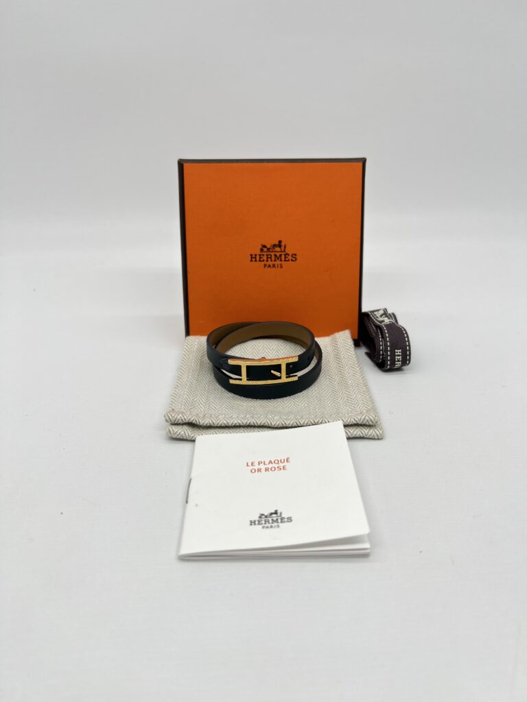 Hermes Behapi Double Tour Dark Green GHW