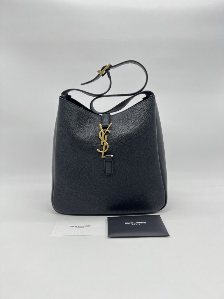 Saint Laurent LE 5 A 7 BEA Grained Leather Black GHW