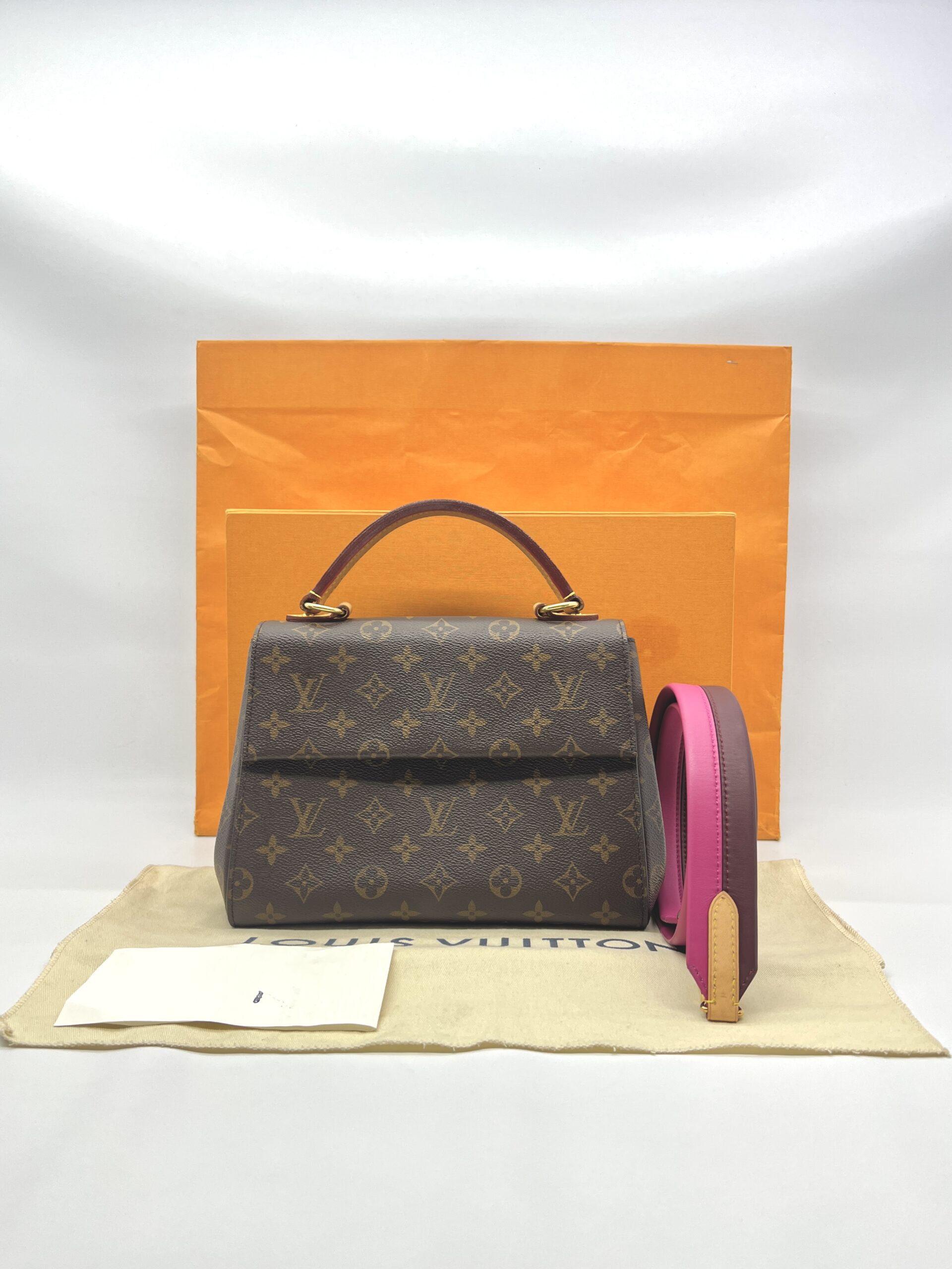 Louis Vuitton Cluny BB Monogram Bordeaux Fuchsia GHW