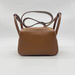 Hermes Mini Lindy Clemence Gold GHW