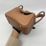 Hermes Mini Lindy Clemence Gold GHW