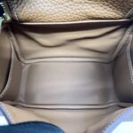 Hermes Mini Lindy Clemence Gold GHW