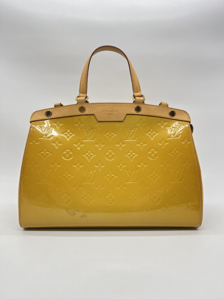 Louis Vuitton Brea MM Vernis Yellow GHW