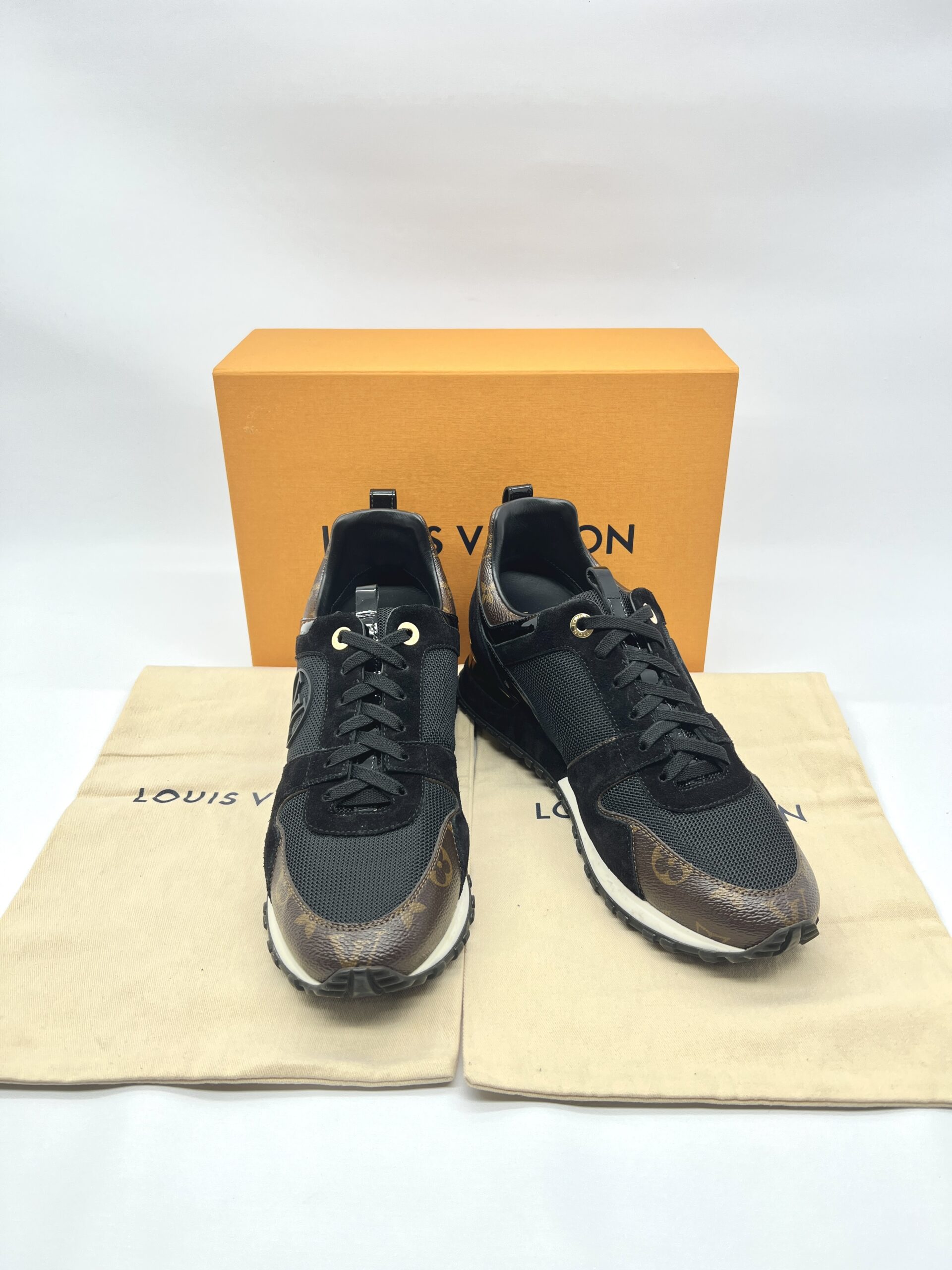Louis Vuitton Runaway Sneaker Monogram Mesh Suede Noir