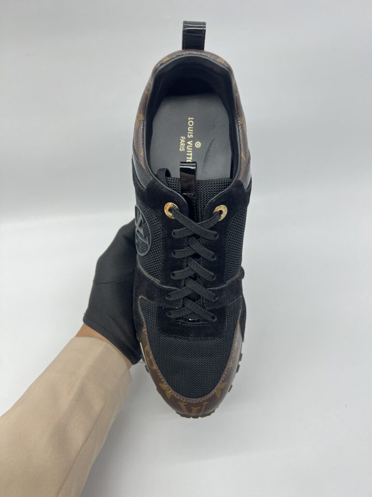 Louis Vuitton Runaway Sneaker Monogram Mesh Suede Noir