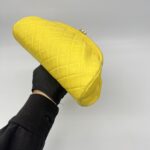 Chanel Timeless Clutch Lambskin Yellow GHW