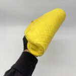 Chanel Timeless Clutch Lambskin Yellow GHW