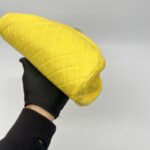 Chanel Timeless Clutch Lambskin Yellow GHW