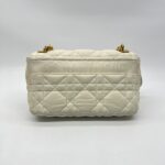 Dior Medium Caro Macrocannge White GHW